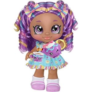 Kindi Kids Kirstea & Tea Party Set. Toddler Doll with Changeable Clothes Plus 11 Shopkins Tea Party Accessories. Includes Playmat 24 in x 24 in - Amazon